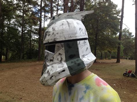 Jake Makes: Clone ARC Trooper helmet......out of paper