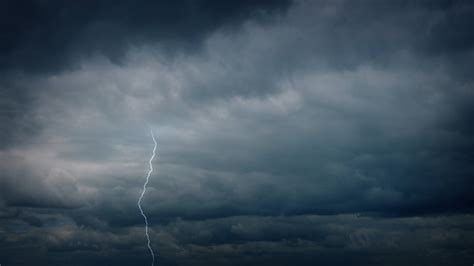 Lightning Strikes in Dramatic Stormy Sky, Stock Footage | VideoHive