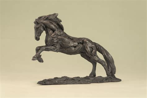 Bronze Galloping Horse sculpture by sculptor Tanya Russell, MRBS