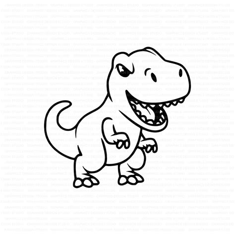 Cute Baby Dinosaur SVG Dino Svg Trex SVG T-rex Svg - Etsy