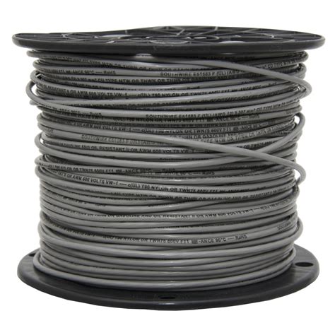 Southwire 500-ft 14-AWG Stranded Grey Copper THHN Wire (By-the-Roll) at Lowes.com