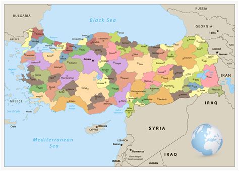 Political Map Of Turkey