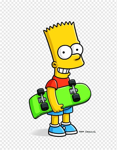 Bart Simpson memegang skateboard, Bart Simpson Homer Simpson Lisa Simpson Marge Simpson Maggie ...