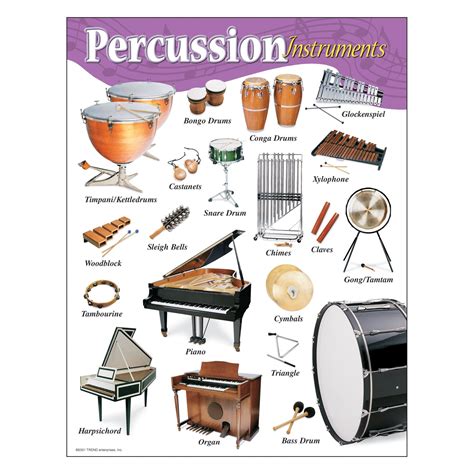 Percussion Instruments Learning Chart | Percussion instruments ...