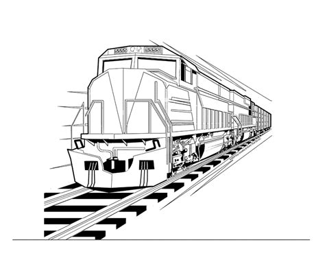 Free Printable Train Coloring Pages For Kids