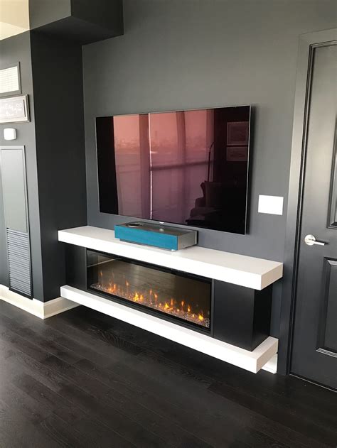 Custom Cabinet with a regular Electric Fireplace. Private Residence Toronto. Fir... - Modern Des ...