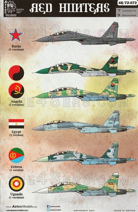 Su-27 variants International set - Red Hunters