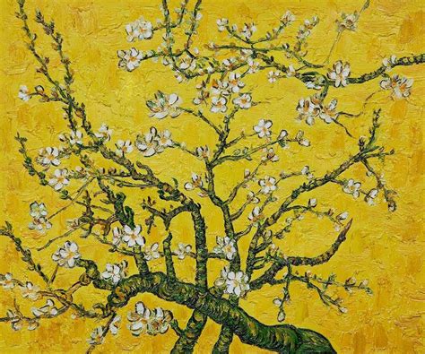 Vincent van Gogh Branches of an Almond Tree in Blossom yellow Art ...