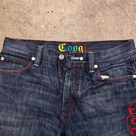 coogi jeans w/ embroidery ️ — 34 x 34 🎨 — dark... - Depop