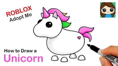 Adopt Me Unicorn Coloring Page