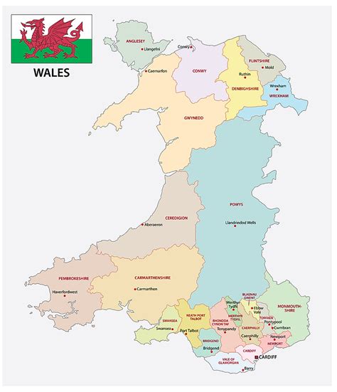 Map Of Wales Wales Map Clipart Png Download 5515620 Pinclipart | Images and Photos finder