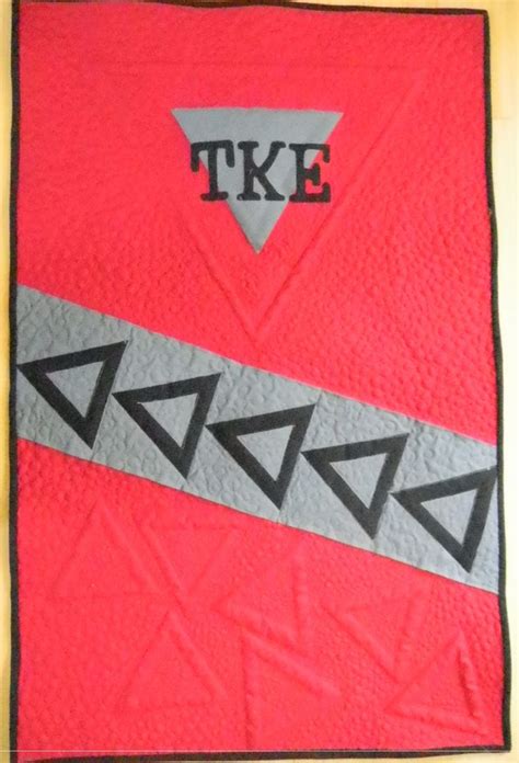 TKE fraternity banner wall hanging. Design based on TKE logo. Designed ...