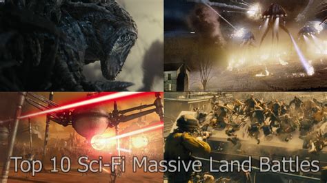 10 [EPIC] Sci-Fi massive land battles movie scenes (Non-Marvel or DC) - YouTube