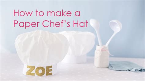 How-to make a Paper Chef's Hat - YouTube