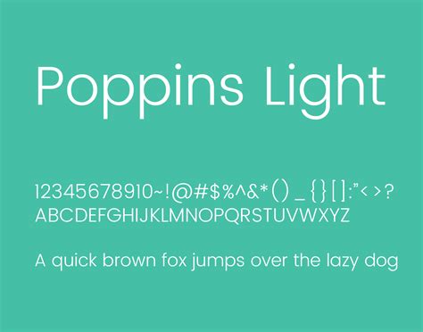 Poppins Font Family | Poppins font, Font family, Poppins