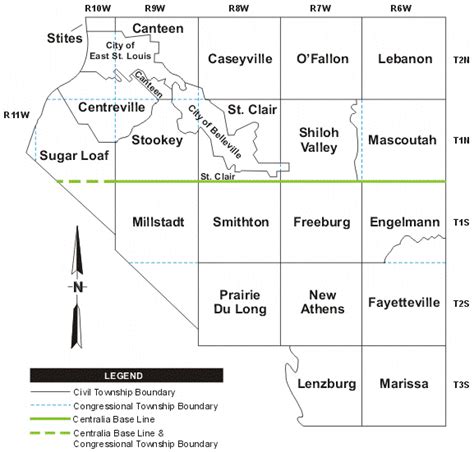 St Clair County Illinois Map - Cities And Towns Map