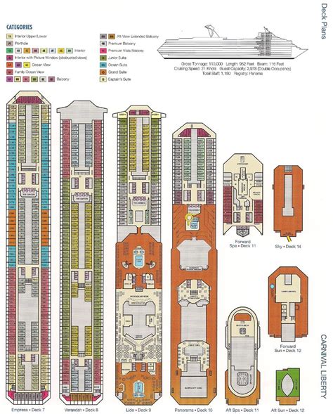 Floor Plan Carnival Cruise Ship Deck Plans