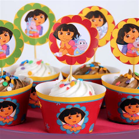 Dora Birthday Party Cupcake Toppers | Nickelodeon Parents