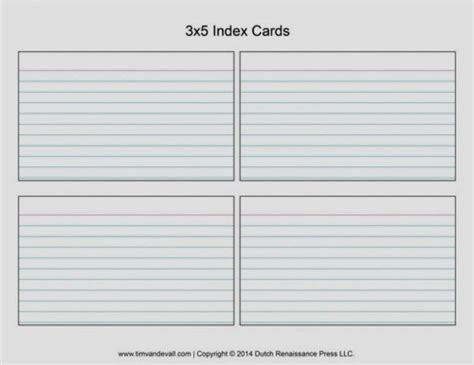 Avery Index Card Template 4X6 - Cards Design Templates