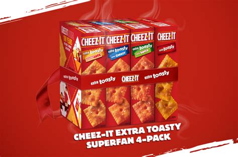 Cheez-It Extra Toasty Superfan 4-Pack is the ultimate snack box