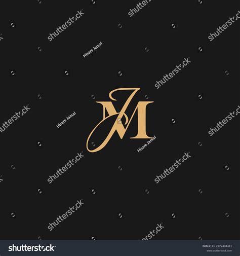 Jm Logo Design Vector Swoosh Letter Stock Vector (Royalty Free ...