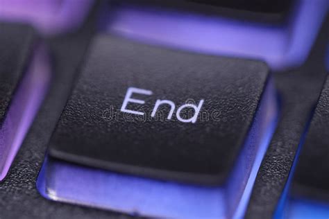 End key on keyboard macro stock photo. Image of internet - 116450626