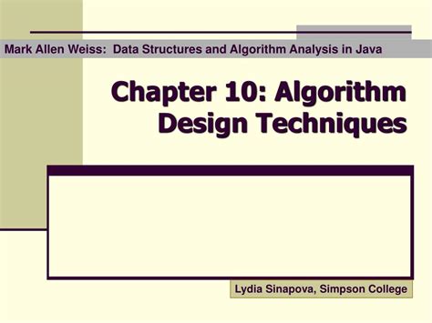 PPT - Chapter 10: Algorithm Design Techniques PowerPoint Presentation, free download - ID:1250311