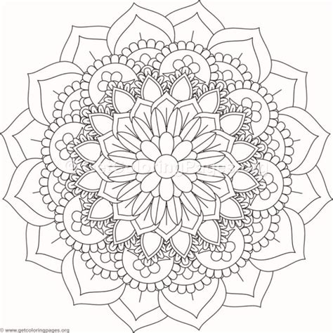 Flower Mandala Coloring Pages #107 | Mandala coloring, Coloring pages ...