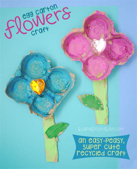 Egg Carton Flowers Craft