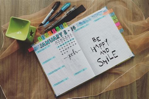 Inspirational Quotes Written On A Planner · Free Stock Photo