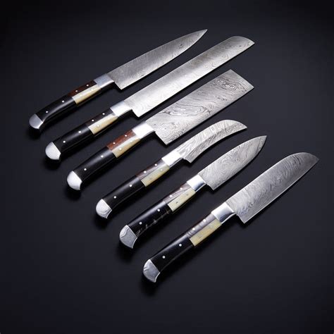 6 PCS Custom Made Damascus Steel Kitchen/Chef Knives Set – NB CUTLERY LTD