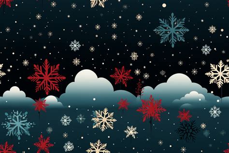 Festive Holiday Winter Abstract Snowflakes Graphic by saydurf · Creative Fabrica