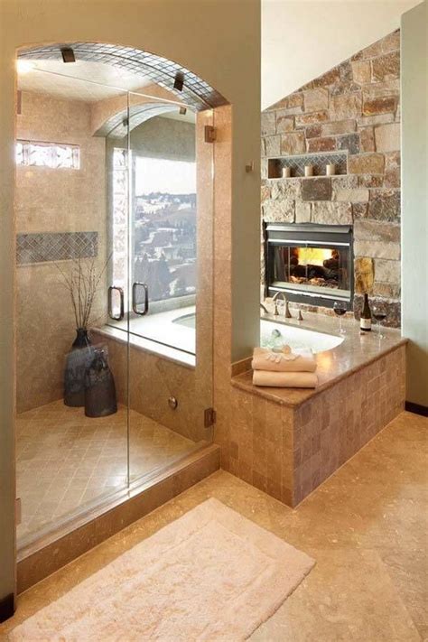 15 Luxury Bathrooms with Fireplaces | Maison Valentina Blog