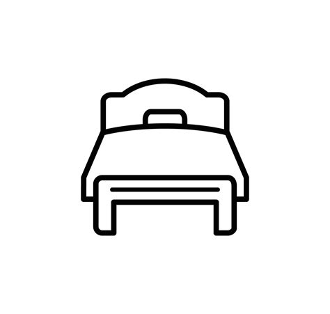 Bed icon vector logo design template 8547665 Vector Art at Vecteezy