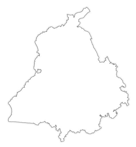 Outline Map Of Punjab