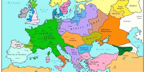 Map Of Carolingian Empire