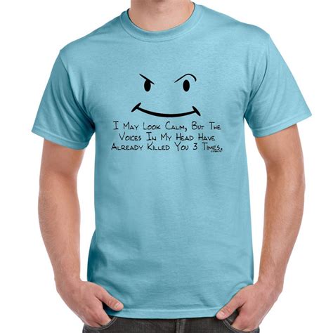 Mens Funny Sayings Slogans T Shirts-I May Look Calm tshirt | eBay