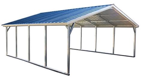 18x20 Vertical Roof Metal Carport - Alan's Factory Outlet