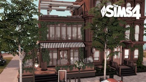 San Myshuno Family Restaurant / The Sims 4 speed build - YouTube