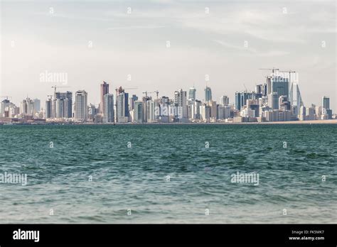 Skyline of Manama City, Bahrain Stock Photo - Alamy