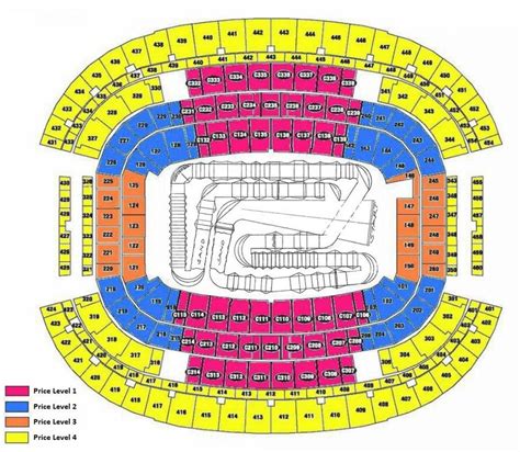 AT&T stadium seating map - AT&T seat map (Texas - USA)