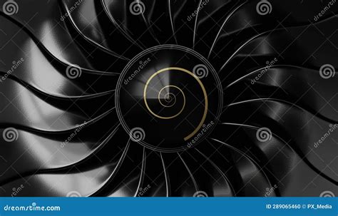 Jet Engine Blades - Close-up Stock Illustration - Illustration of view, blades: 289065460