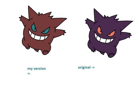 Shiny Gengar My Version by speedpainter33 on DeviantArt