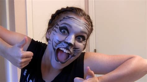 KITTY CAT Halloween Makeup Tutorial - easy how to! - YouTube