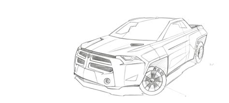 Dodge Truck Sketch at PaintingValley.com | Explore collection of Dodge ...