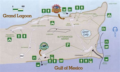 St Andrews State Park Campground Map