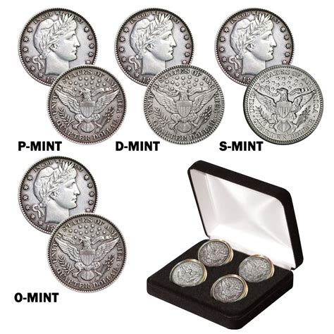 Barber Quarter Mint Mark Collection