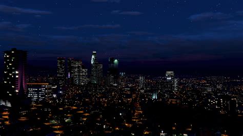 Los Santos at Night (3840x2160) : GTAA