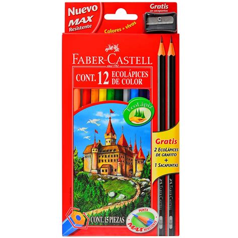 Lápices de colores FABER CASTELL 12 un - geant