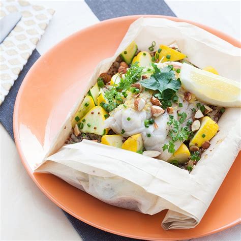 Recipe: Cod & Pattypan Squash En Papillote with Garlic Butter & Fresh ...